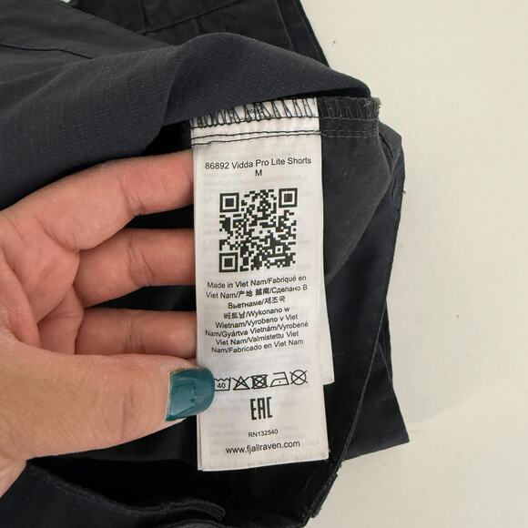 FjallRaven Mens Vidda Pro Lite Cargo Shorts Black 10” - 36 - Picture 6 of 8